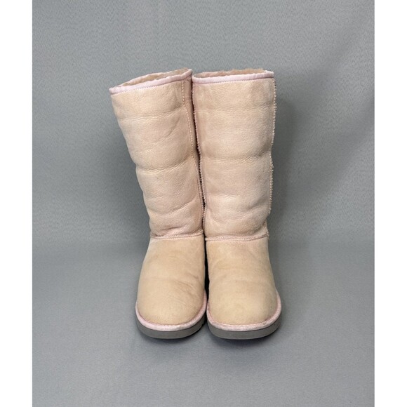 UGG Shoes - Womens 9 UGG Boots Classic Tall Baby Pink Grey Bottoms Vintage Hard to Find!